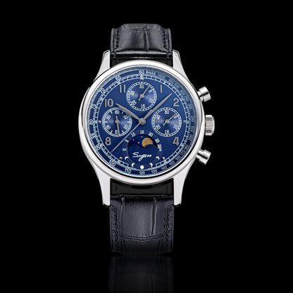 MoonPhase Master 389-2 Deep Blue Swan Neck Regulator