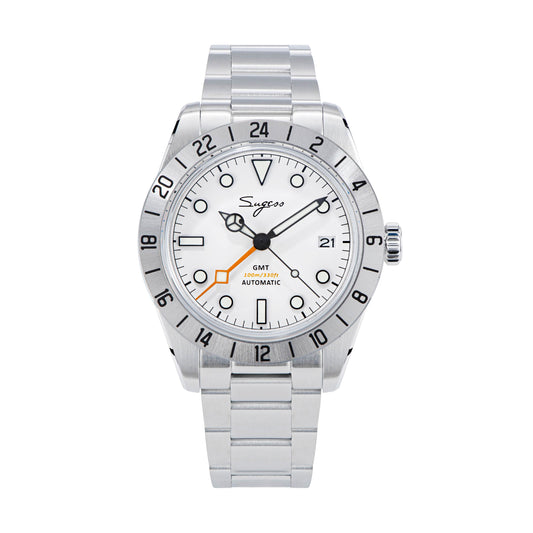 Heritage 431 BB GMT White Dial Mercedes Hands