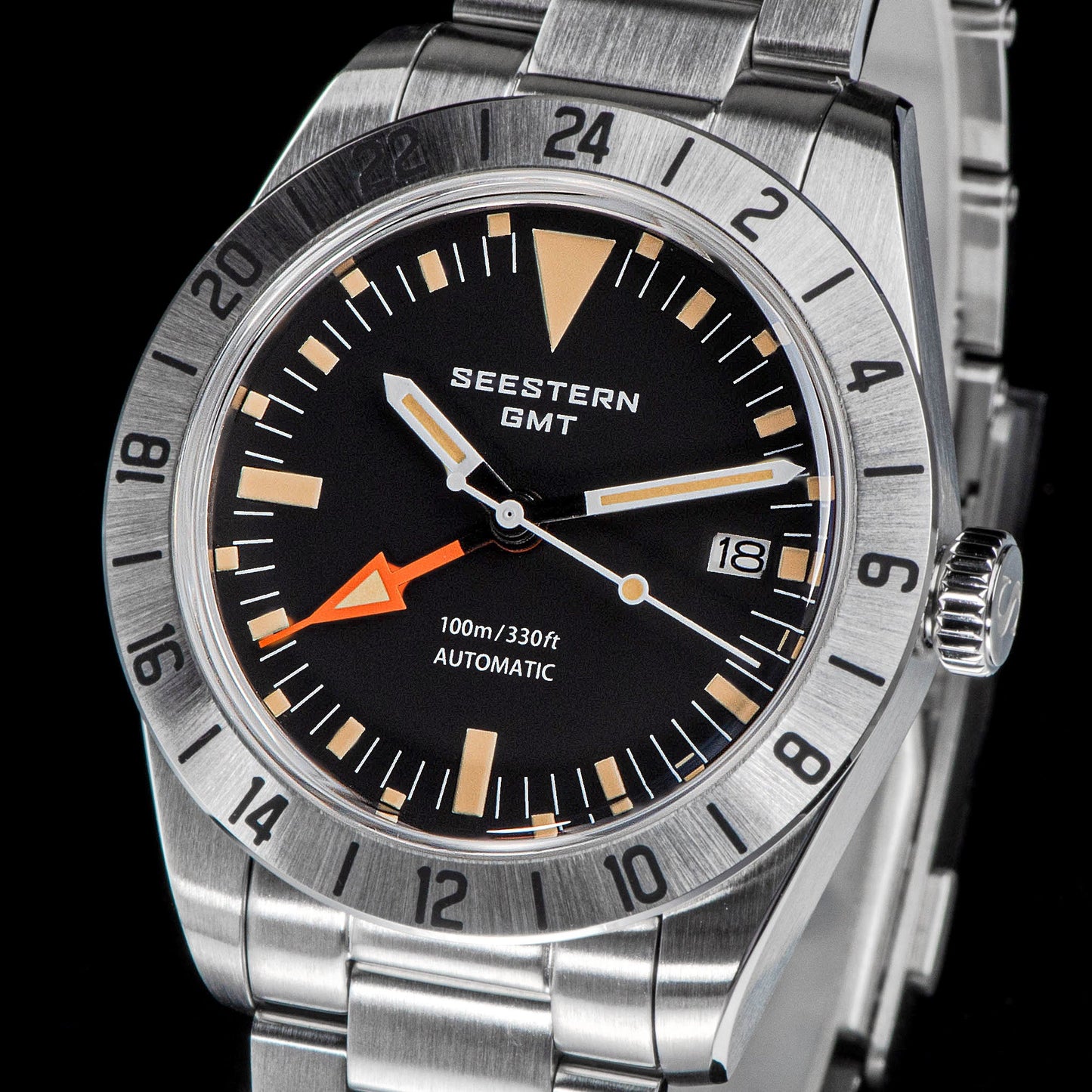 Seestern Heritage 436 BB GMT (Seiko NH34 GMT movement)