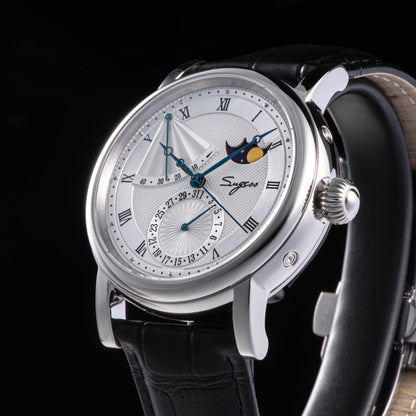 MoonPhase Master 426 Stainless Steel Case Power Reserve Indicator Date