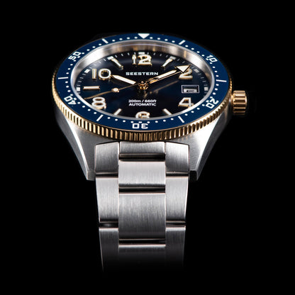 Seestern 434 Professional Diver Automatic 200m Water Resistant V2 (Bigger Watch Crown, Engrave Case Back)