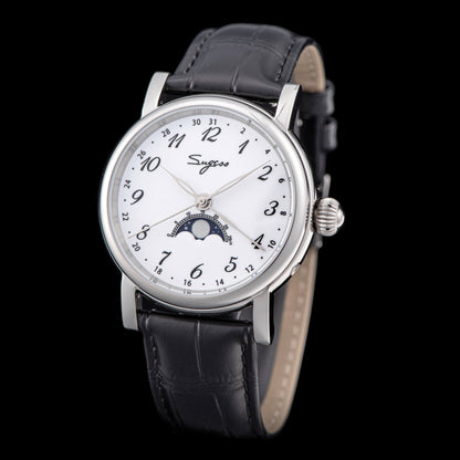 MoonPhase Master 395-2 Moon Phase Automatic Enamel Dial