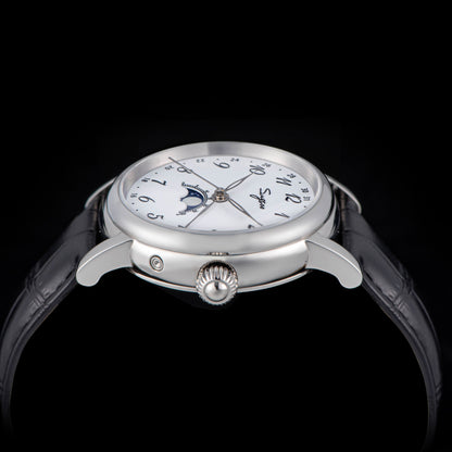 MoonPhase Master 395-2 Moon Phase Automatic Enamel Dial