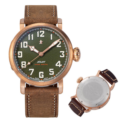 Pilot Master SUPILOT008 Green Dial ST2130 Movement