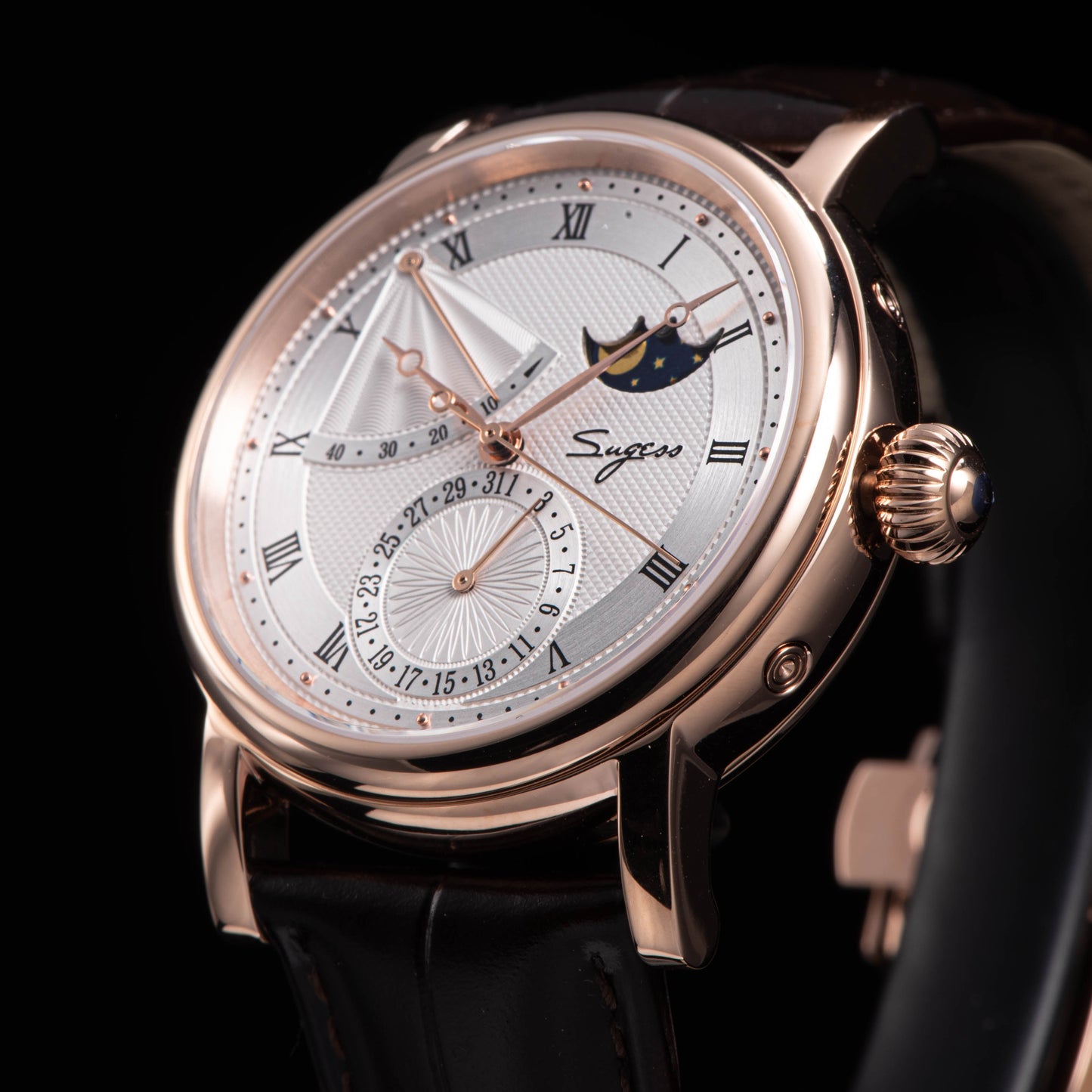 MoonPhase Master 426 Rose Gold Case Power Reserve Indicator Date