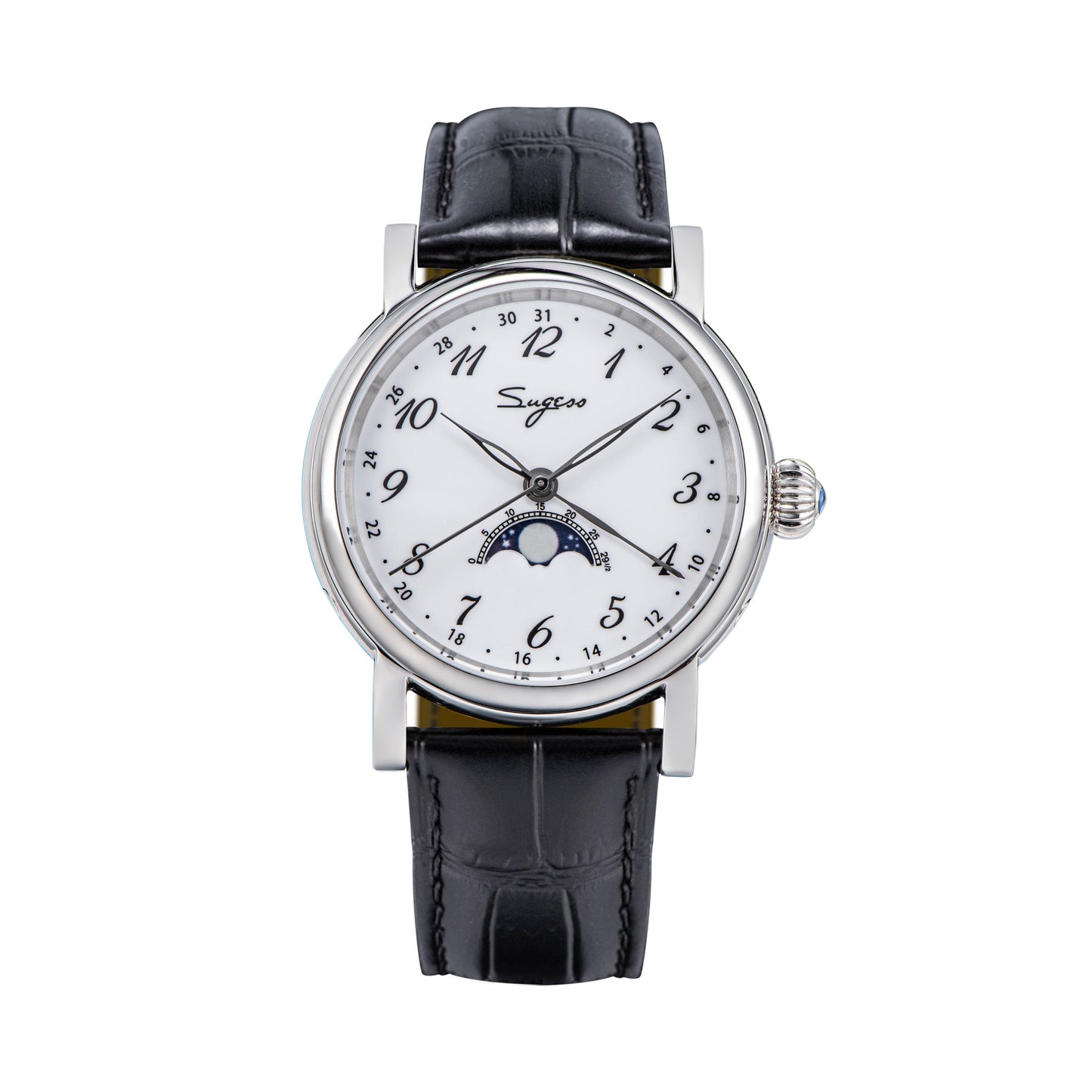 MoonPhase Master 395-2 Moon Phase Automatic Enamel Dial