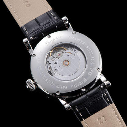 MoonPhase Master 395-2 Moon Phase Automatic Enamel Dial