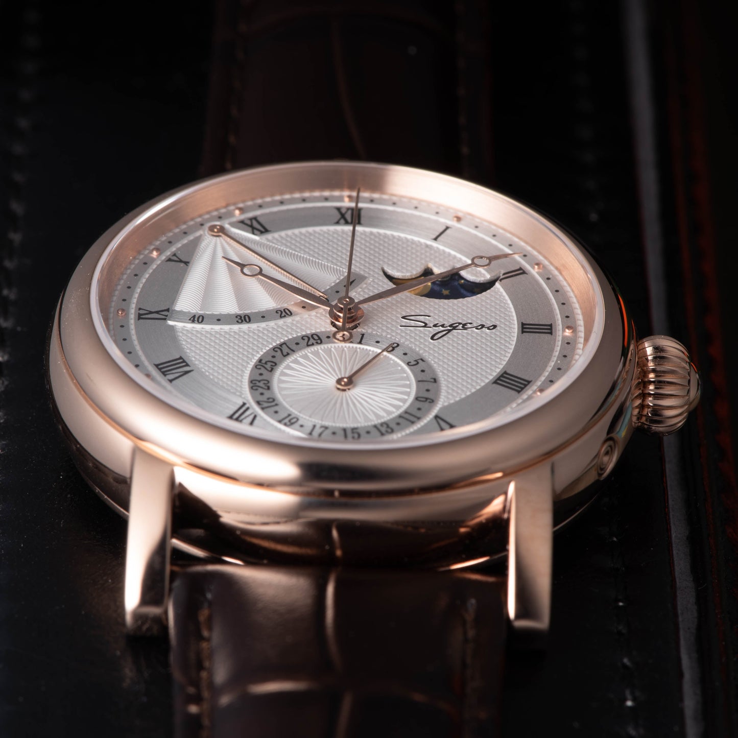 MoonPhase Master 426 Rose Gold Case Power Reserve Indicator Date