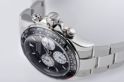 Automatic Chronograph 418-2 Ice Panda Dial Ceramic Bezel Professional