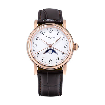 MoonPhase Master 395-2 Moon Phase Automatic Enamel Dial