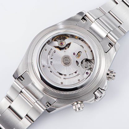 Automatic Chronograph 418-2 Ice Panda Dial Ceramic Bezel Professional