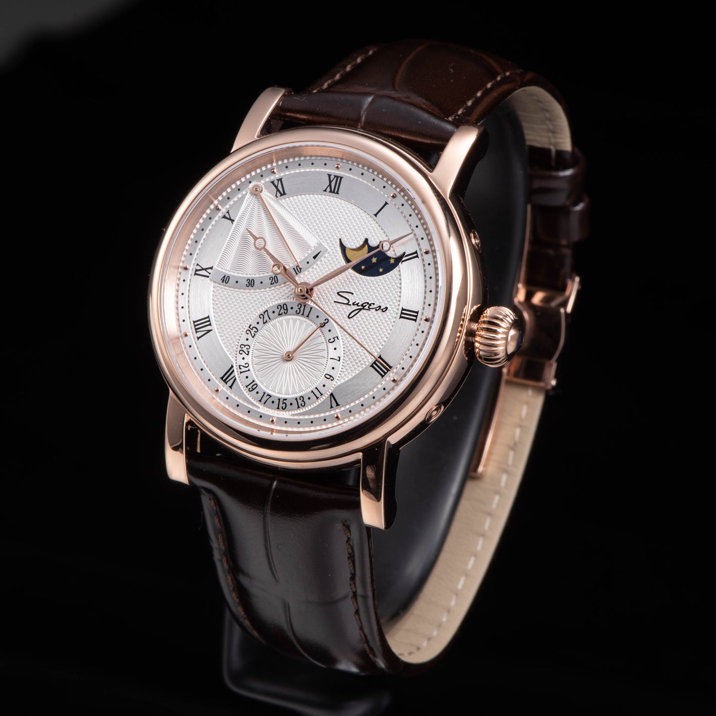 MoonPhase Master 426 Rose Gold Case Power Reserve Indicator Date