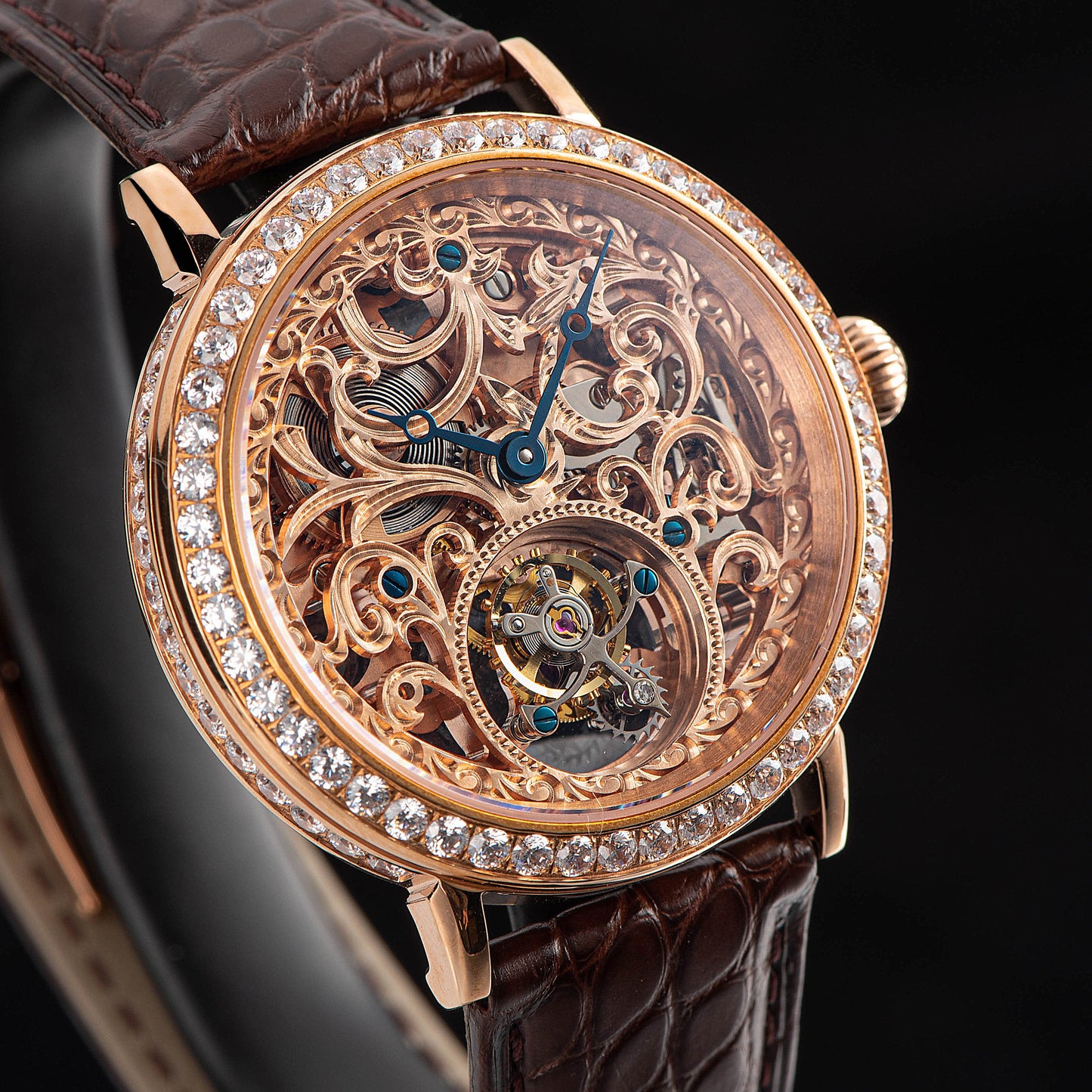 Tourbillon Master Diamond SU8000KS4 Rose Gold