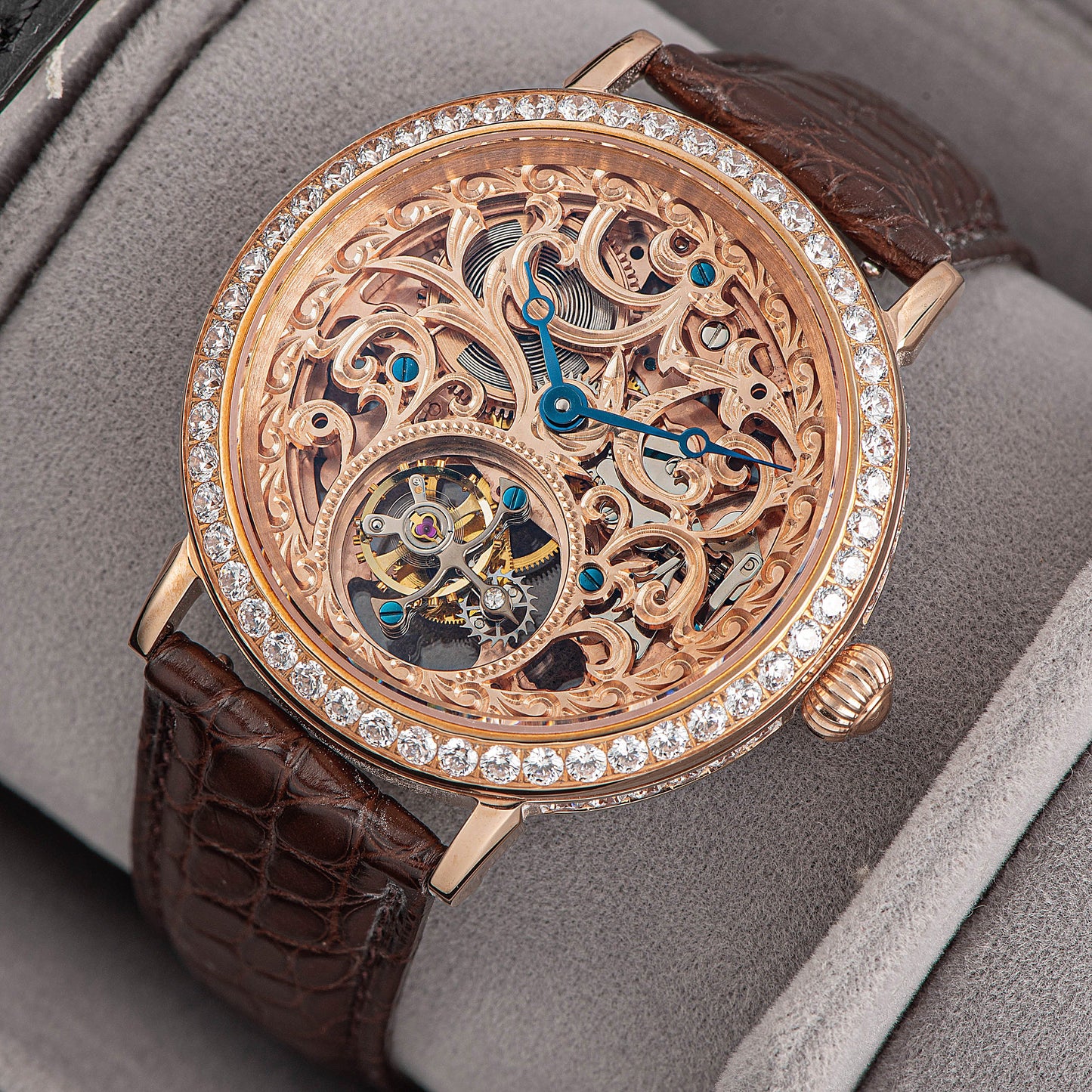 Tourbillon Master Diamond SU8000KS4 Rose Gold