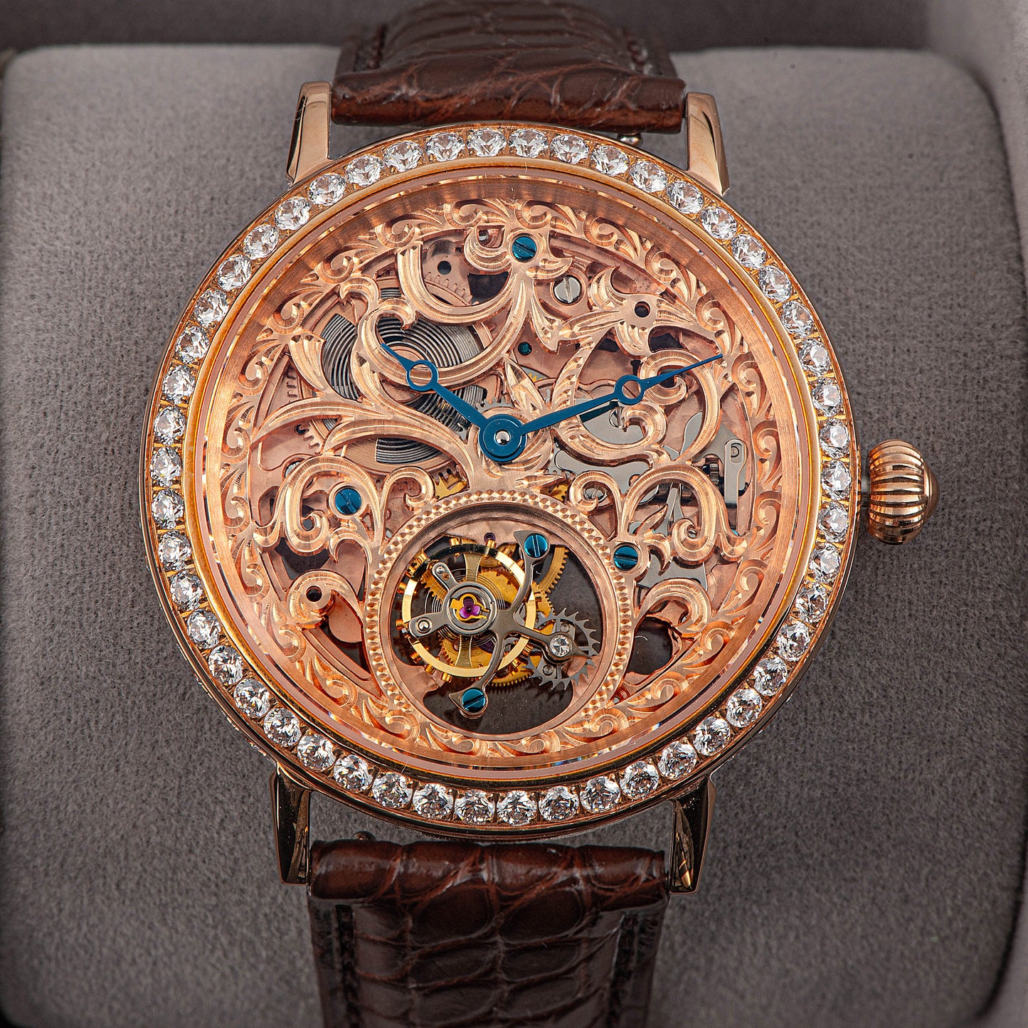 Tourbillon Master Diamond SU8000KS4 Rose Gold