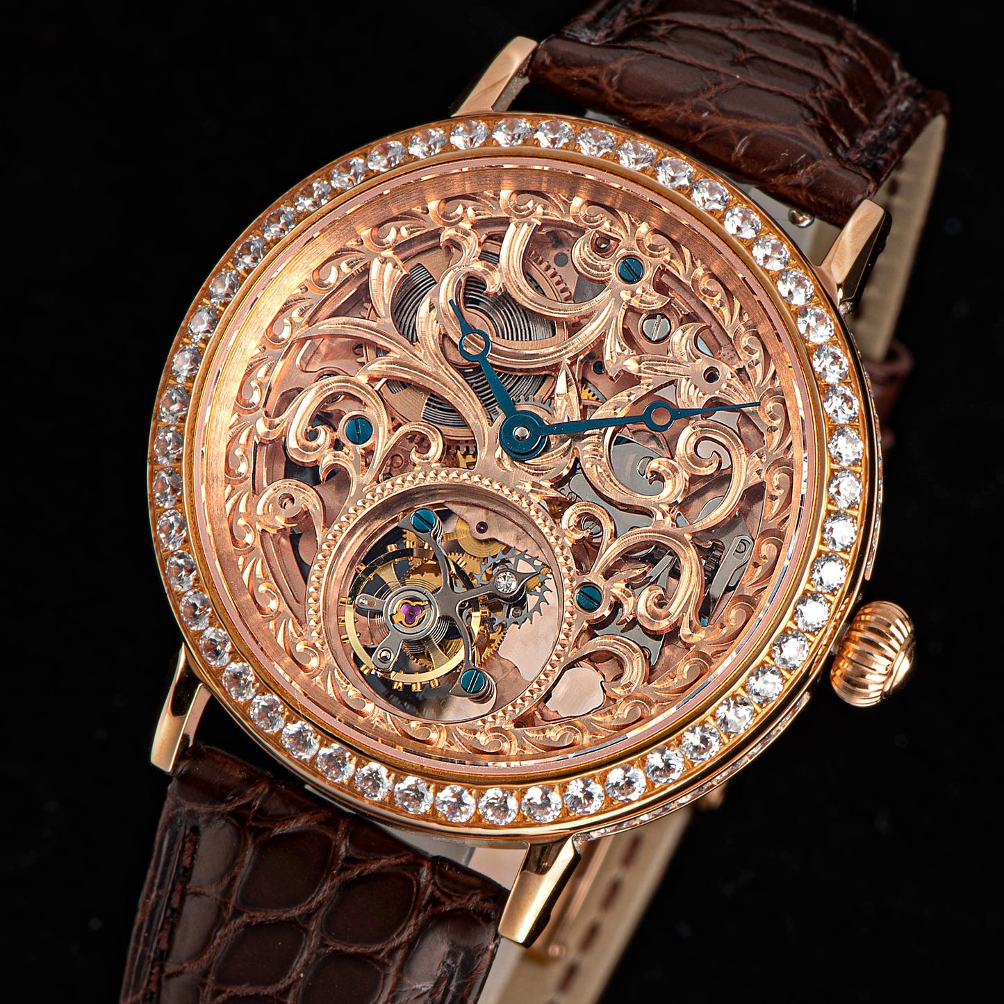 Tourbillon Master Diamond SU8000KS4 Rose Gold