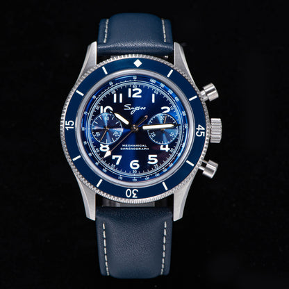 Chrono Heritage 423 Chronograph Blue Dial