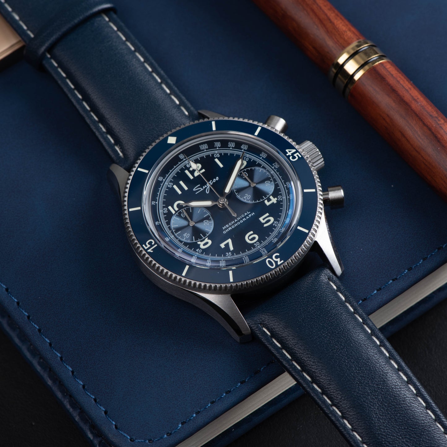 Chrono Heritage 423 Chronograph Blue Dial