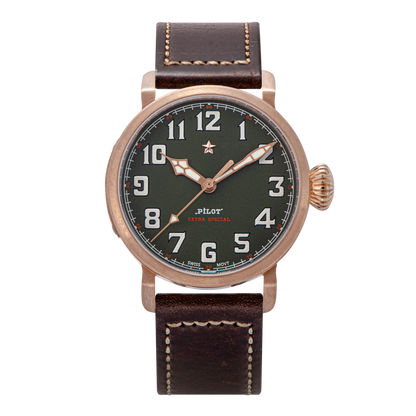 Pilot Master SUPILOT008 Green Dial ST2130 Movement