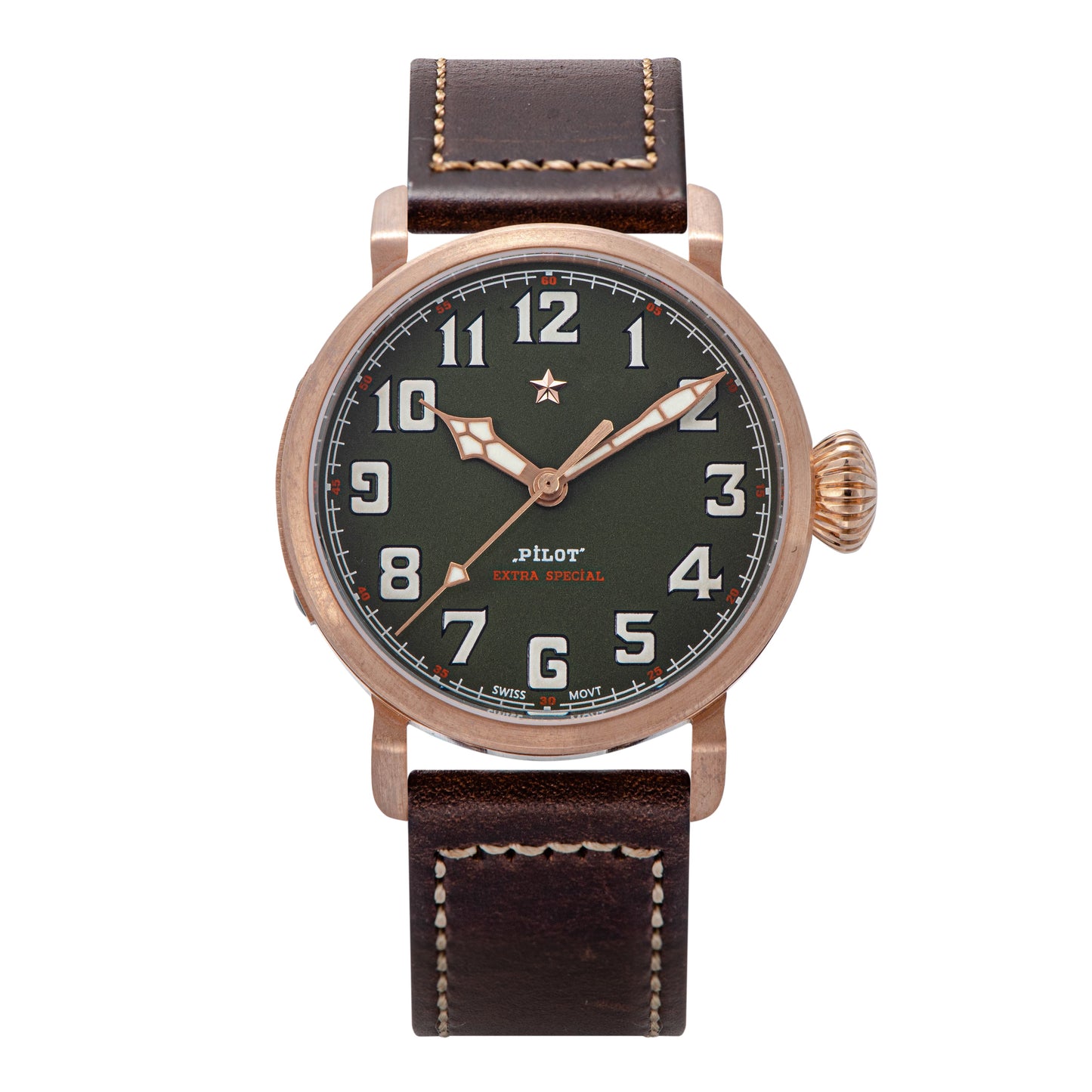 Pilot Master SUPILOT008 Green Dial ST2130 Movement