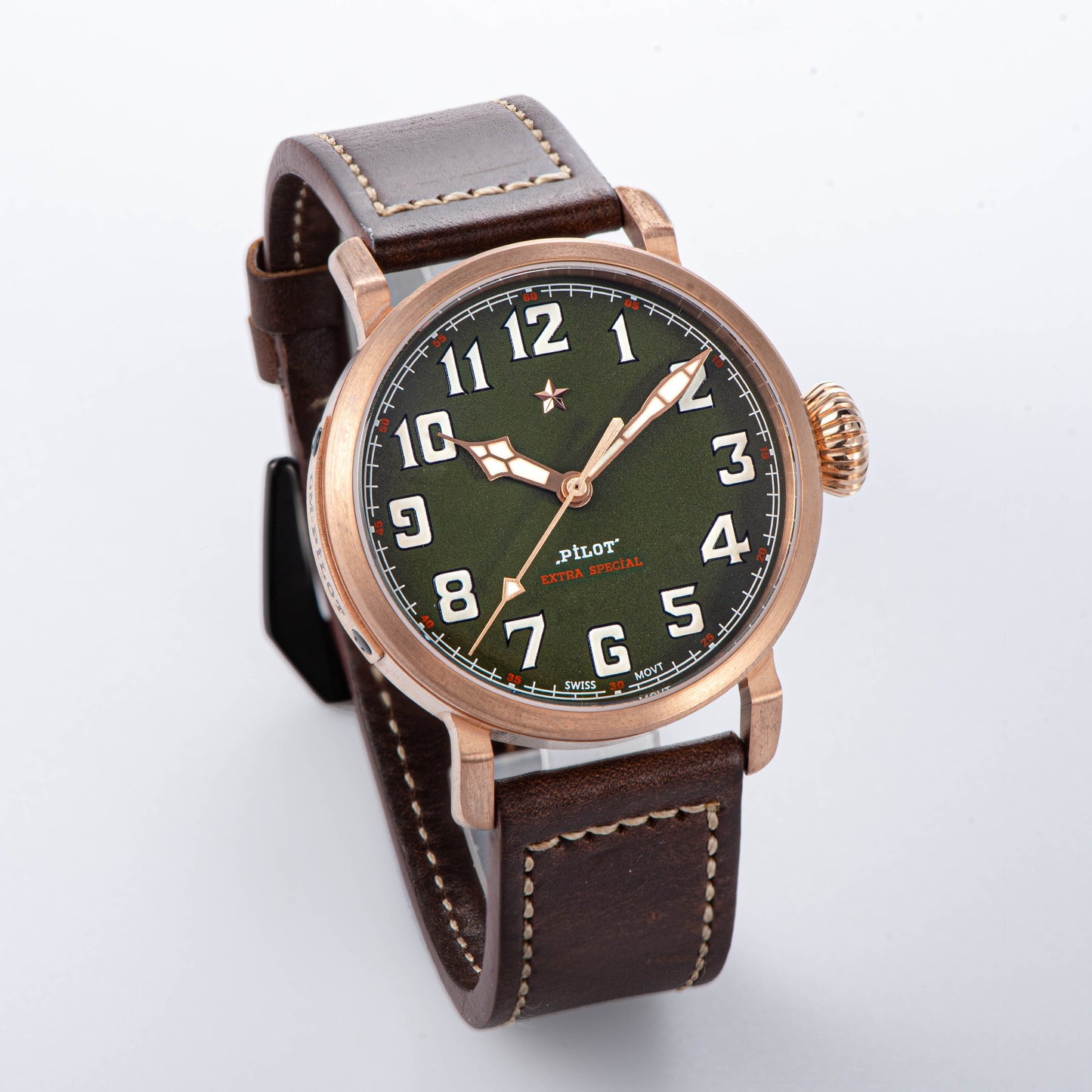 Pilot Master SUPILOT008 Green Dial ST2130 Movement