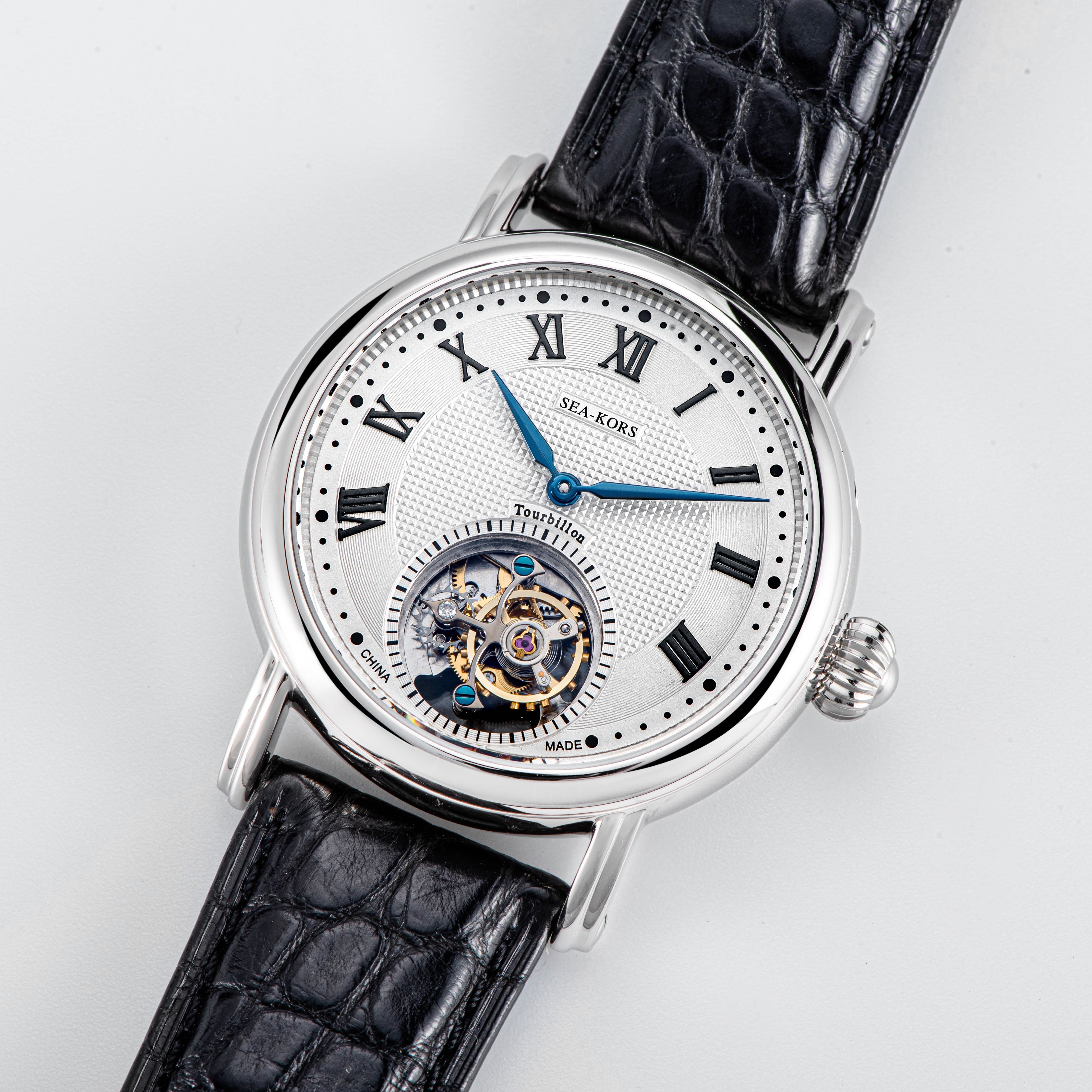 Sugess seakors Seagull ST8000 Tourbillon Movement Watch SE8000SK