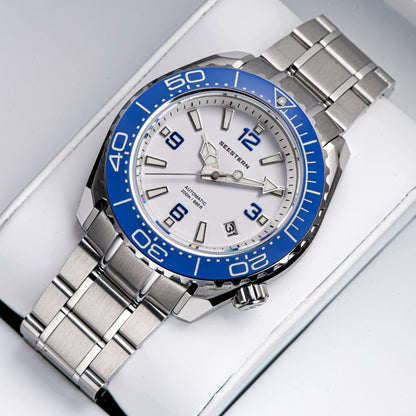 Seestern 416 Professional Diver Watch S416WH White Dial