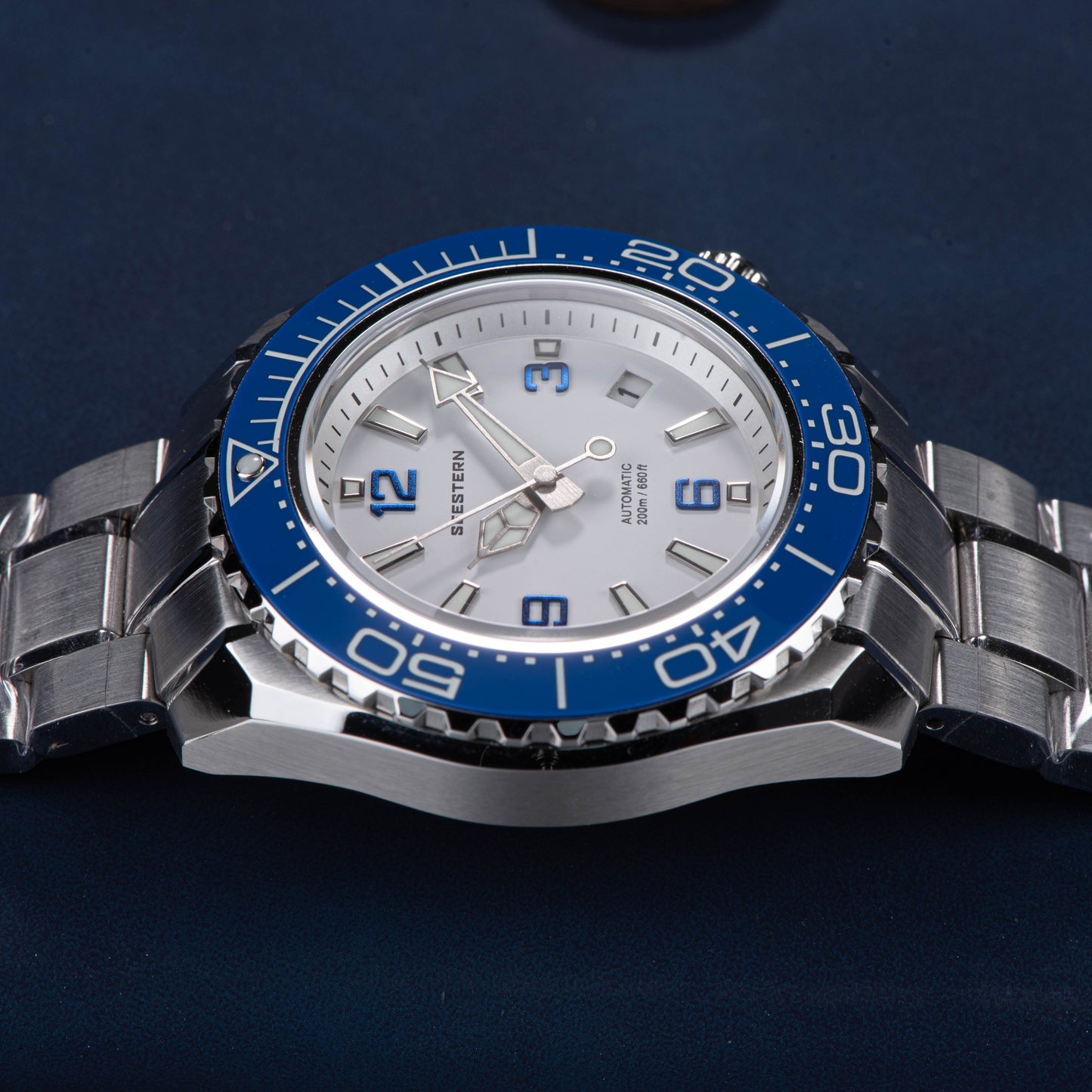 Seestern 416 Professional Diver Watch S416WH White Dial