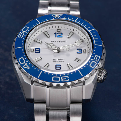 Seestern 416 Professional Diver Watch S416WH White Dial