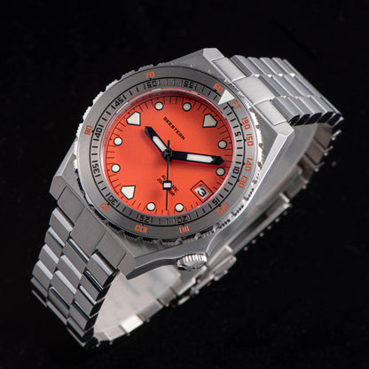 Seestern Vintage 407 600T Orange Dial Ceramic Bezel