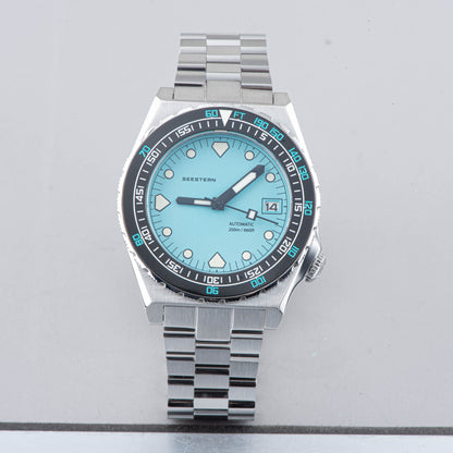 Seestern Vintage 407 600T Light Blue Dial Ceramic Bezel