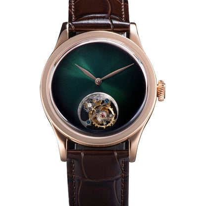 Tourbillon Master SU8000MRGN Rose Gold Case Green Dial